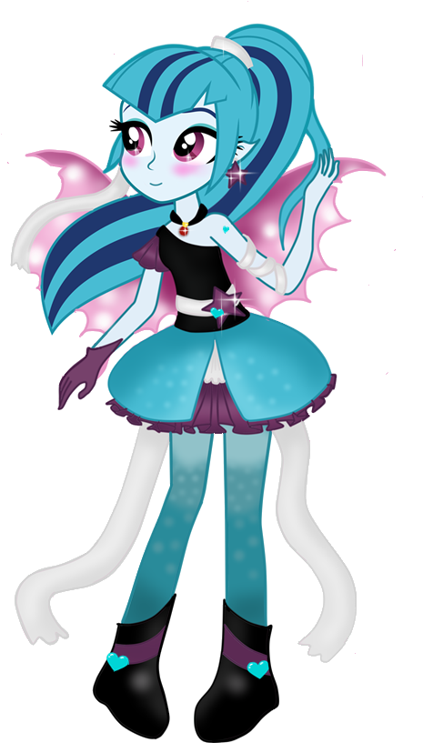 Sonata Dusk Alternative Out Fit - Rainbow Rocks Sonata Dusk Sirena (600x1000)