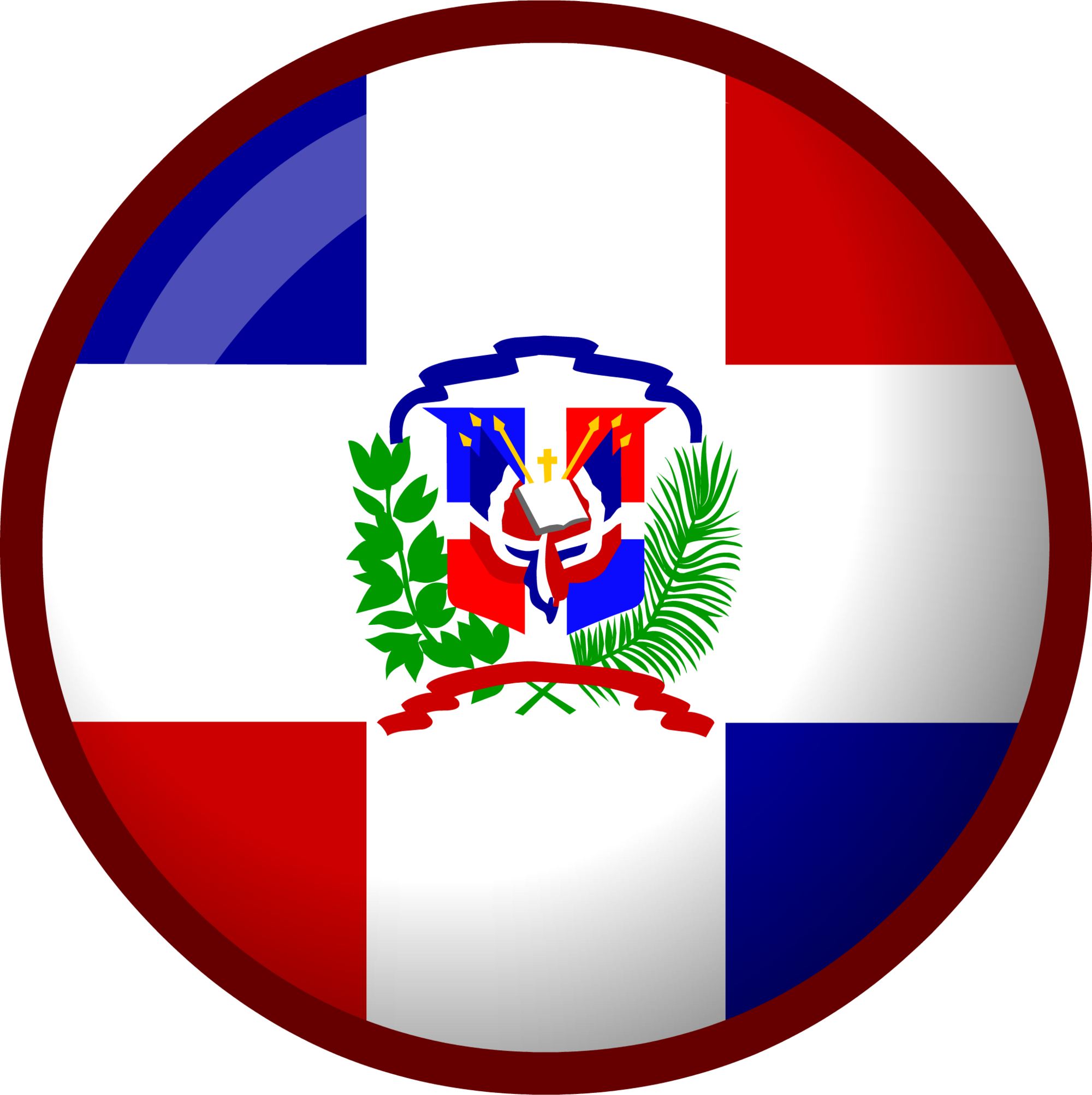 Dominican Republic Flag - Coat Of Arms Of The Dominican Republic (2056x2061)