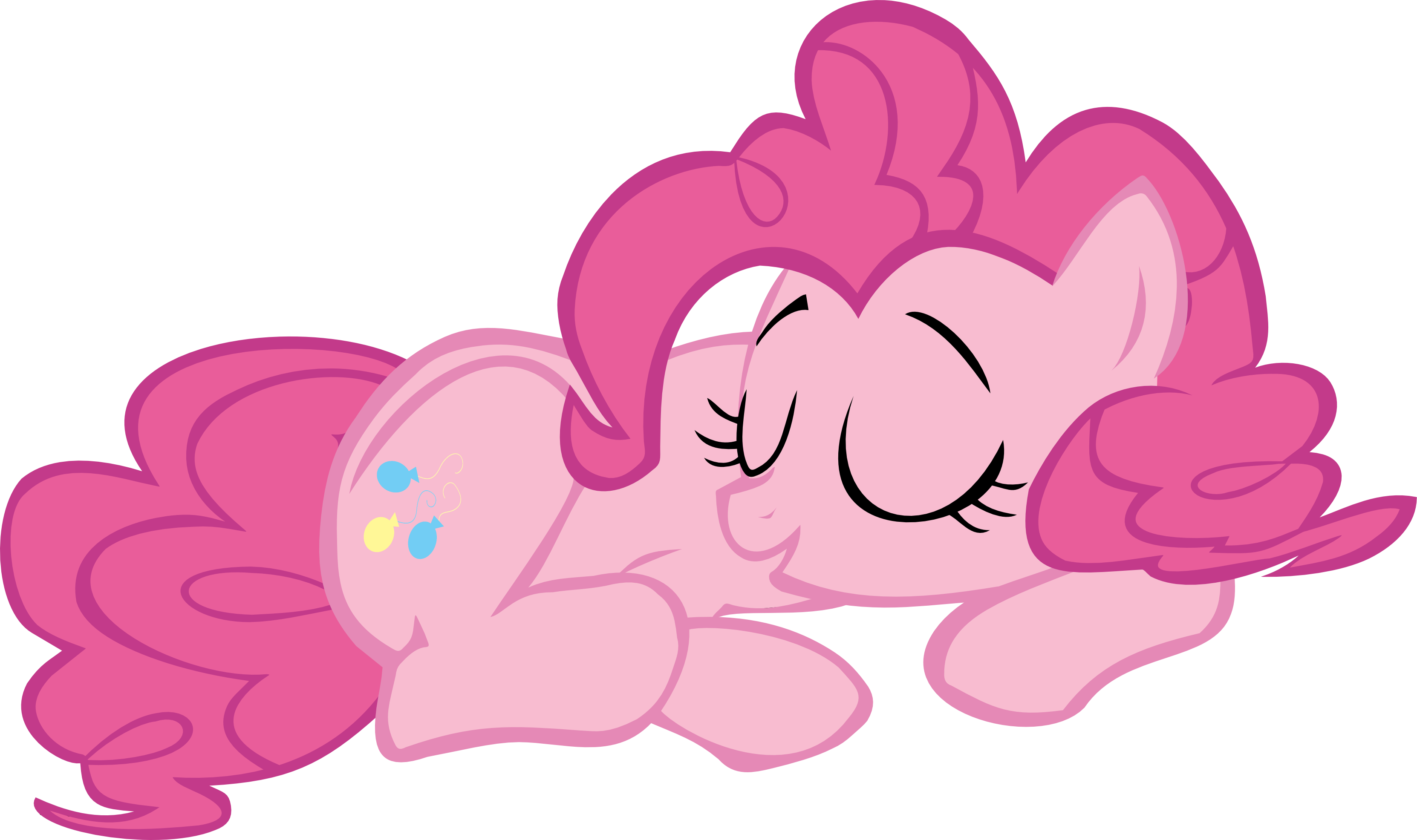 Pinkie Pie Sleeping Soundly By Nimbustheponi On Deviantart - Mlp Pinkie Pie Sleep (3325x1972)