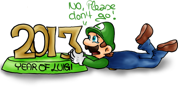 End Of The Year Of Luigi - Drawing (640x400)