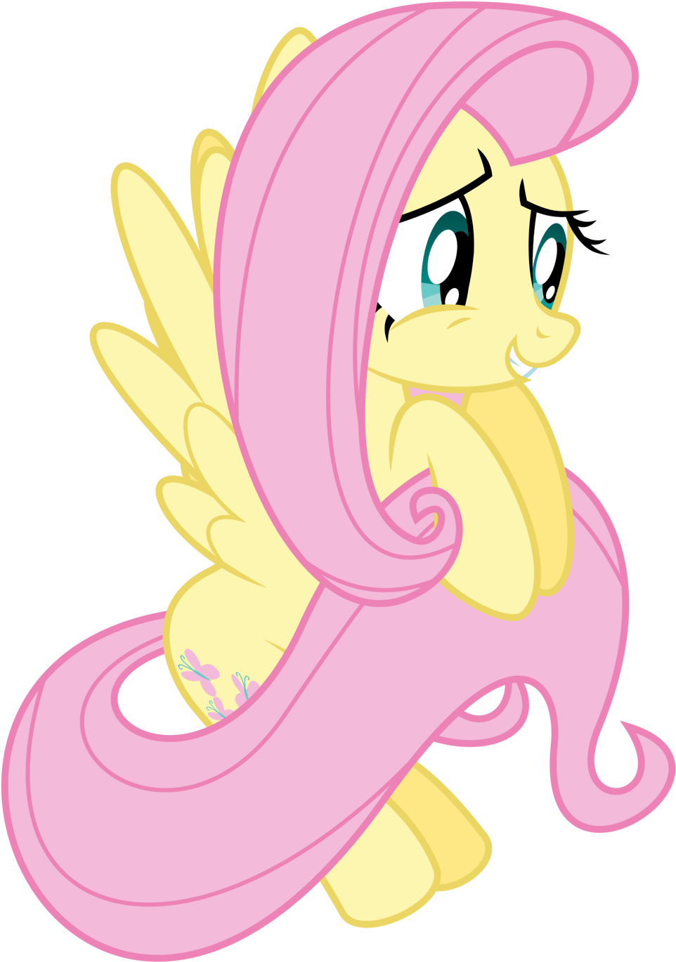 Fluttershy Nervous - - Fluttershy (1024x1425)