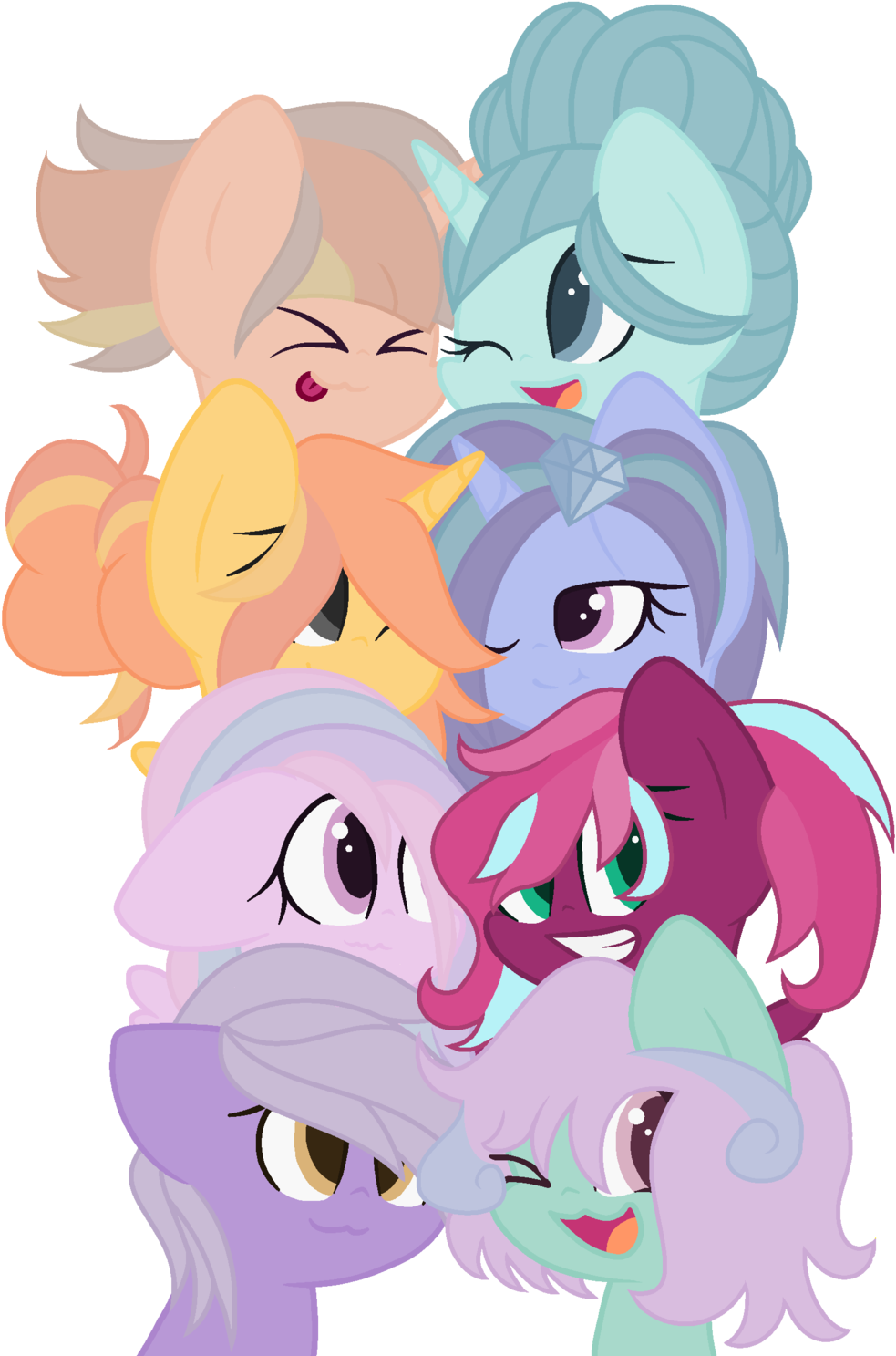 Mane 8 By Kuteepi Mane 8 By Kuteepi - Cartoon (1024x1512)