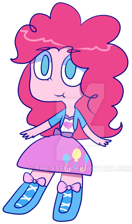 Equestria Girls Pinkie Pie By The-keen - Cartoon (800x800)