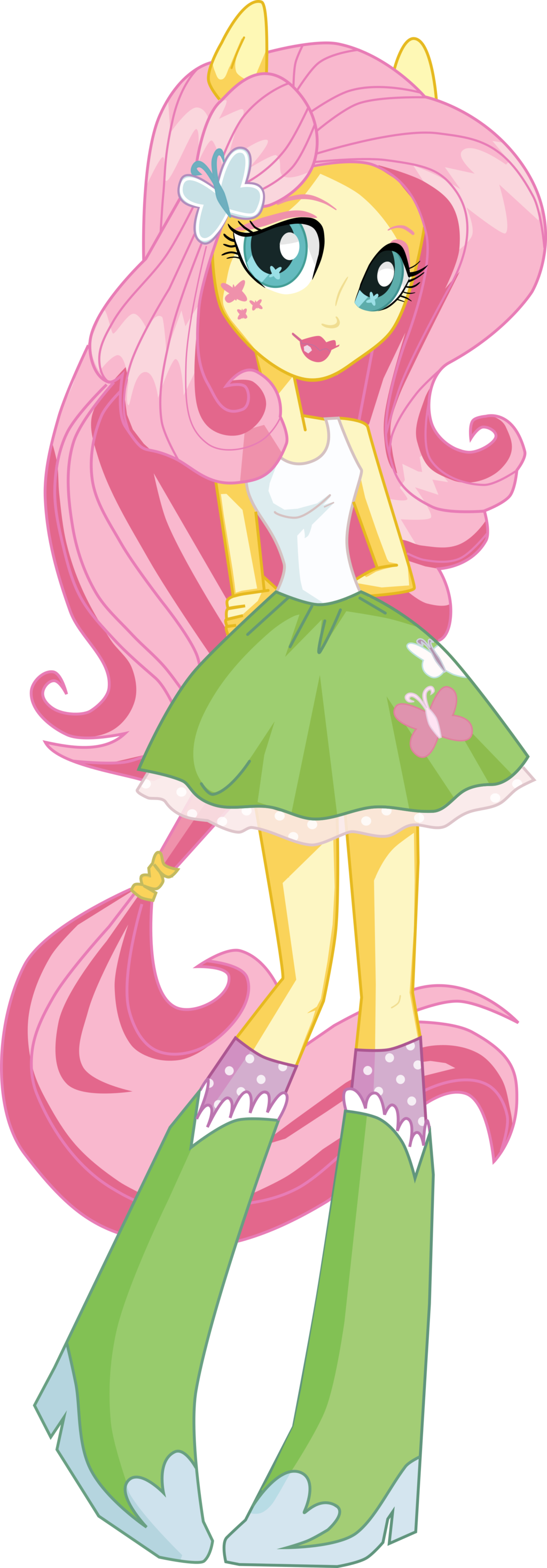 Mlp Equestria Girls Fluttershy Vector Www Pixshark - Equestria Girls Box Art (1024x2936)