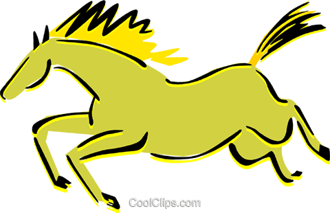 Horse Cave Drawing Royalty Free Vector Clip Art Illustration - Horse Cave Drawing Royalty Free Vector Clip Art Illustration (480x310)