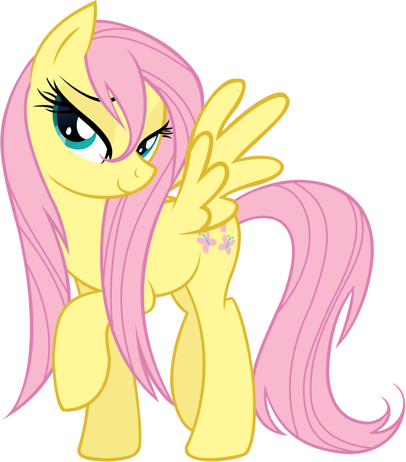 Drawing Gorgeous My Little Pony Fluttershy 6 Latest - My Little Pony Fluttershy (1406x1600)