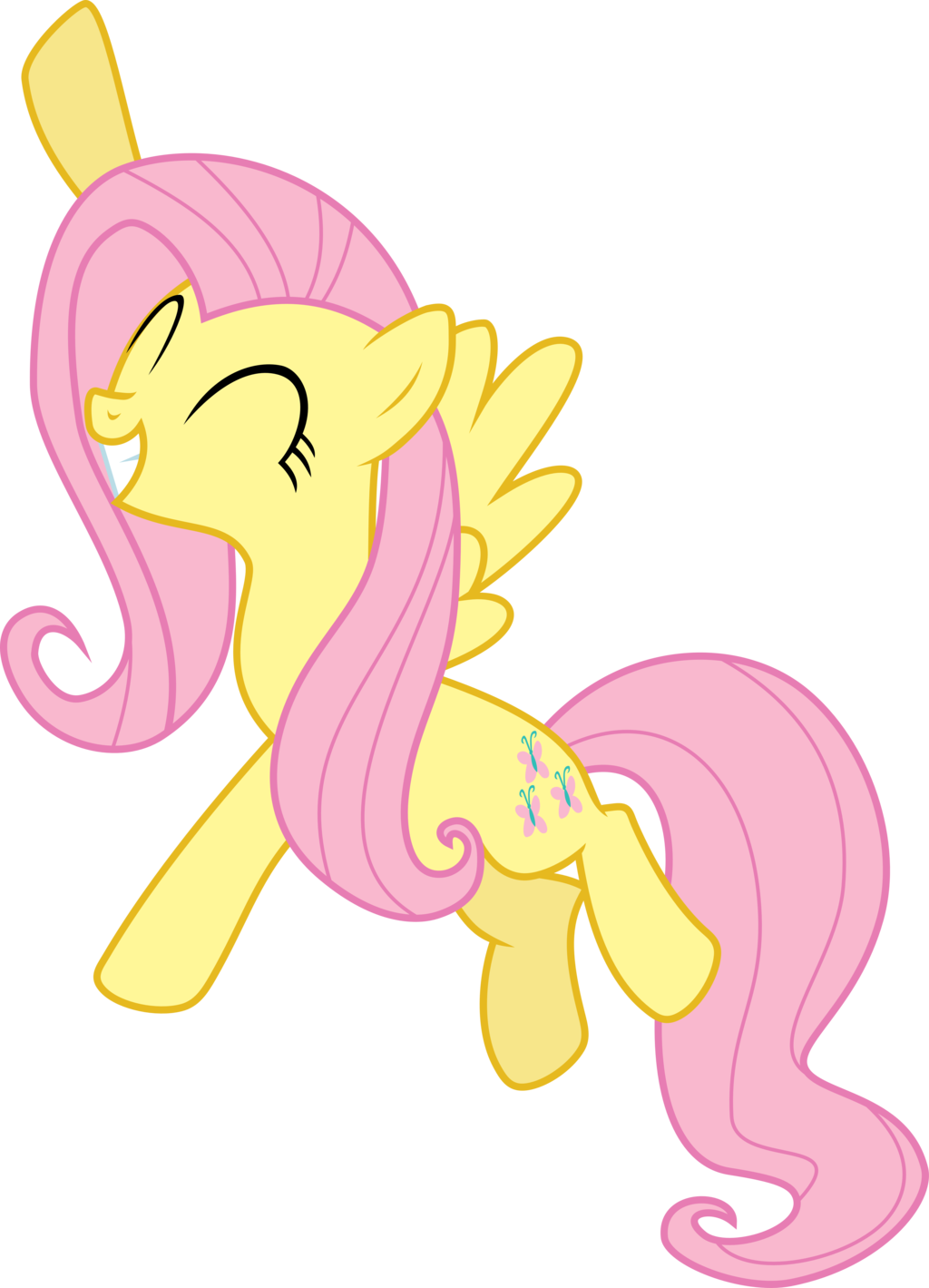 Happy Fluttershy - Fluttershy Happy Png (1024x1419)