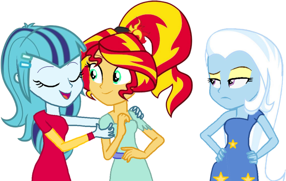 Equestria Girls, Lesbian, Safe, Shipping, Sonata Dusk, - My Little Pony: Friendship Is Magic (1024x623)