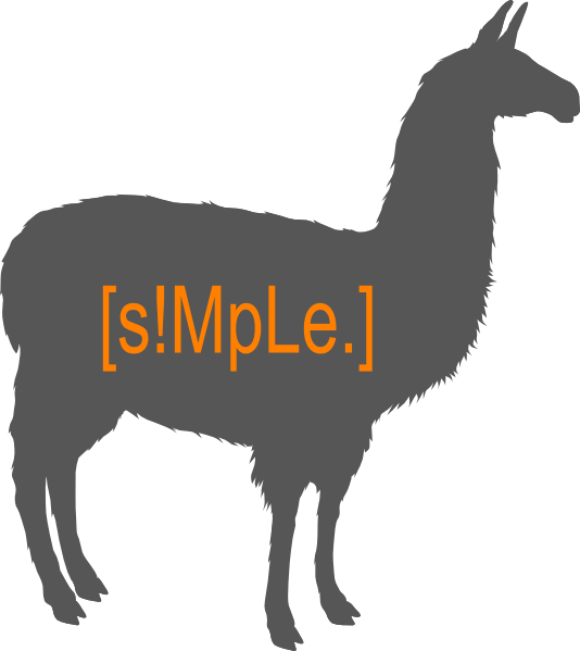 Silhouette Llama Clipart (534x599)