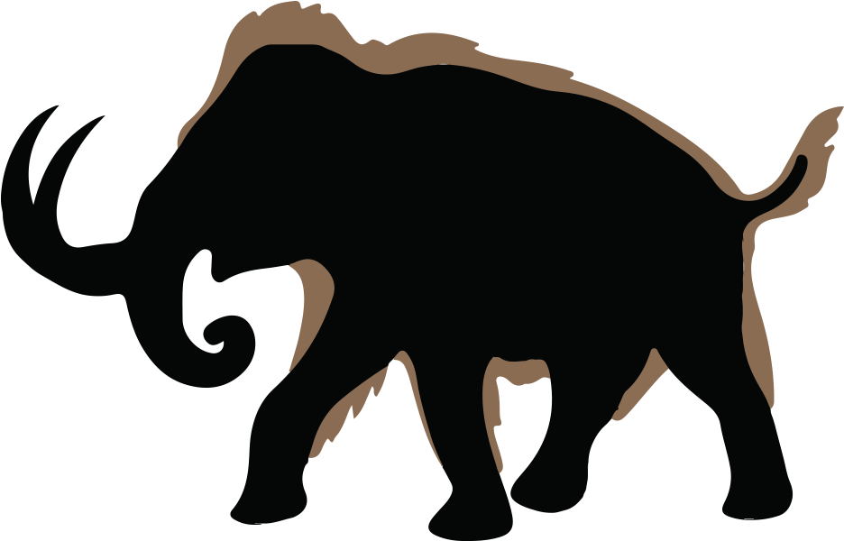 Woolly - Mammoth Silhouette Art (1088x635)