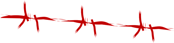 Barbed Wire Protection Blood Keep-out Bloo - Barbed Wire (680x340)