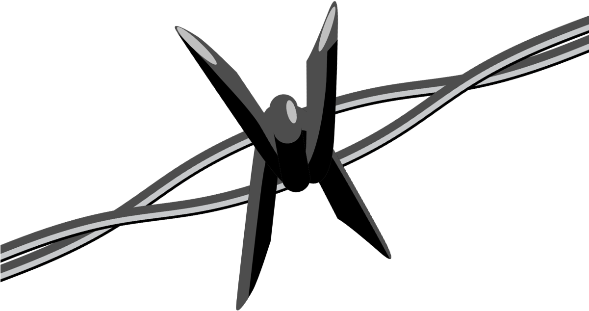 Barbwire Png - Barbed Wire Clip Art (1201x634)