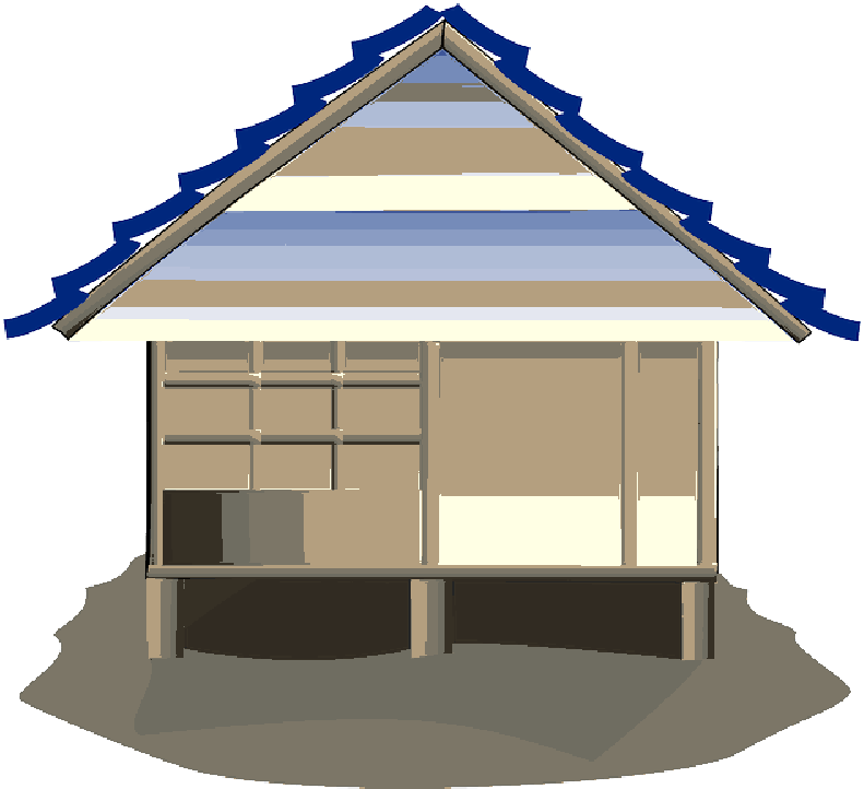 Japanese, House, Home, Stilts - Home Clipart (800x723)