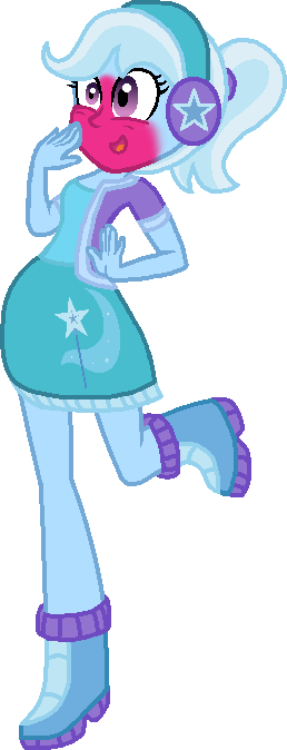 Equestria Girls Trixie By Starryoak - My Little Pony Equestria Girl Trixie Base (258x674)