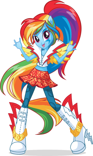 Meet The Equestria Girls Rainbow Dash - My Little Pony Rainbow Dash Equestria Girls (309x518)