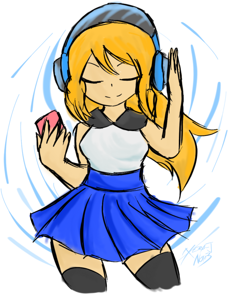 Lost In Sound ~gift~ By Xero-j - Drawing (819x975)