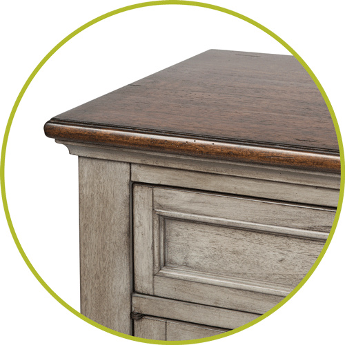 Solid Wood Edge Top - Solid Wood (500x500)