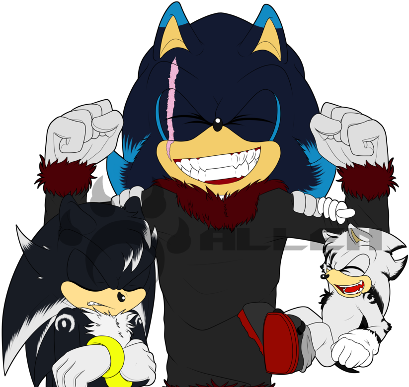 The Boys Of The Family By Ink-bear - God Of War Werehog (900x829)