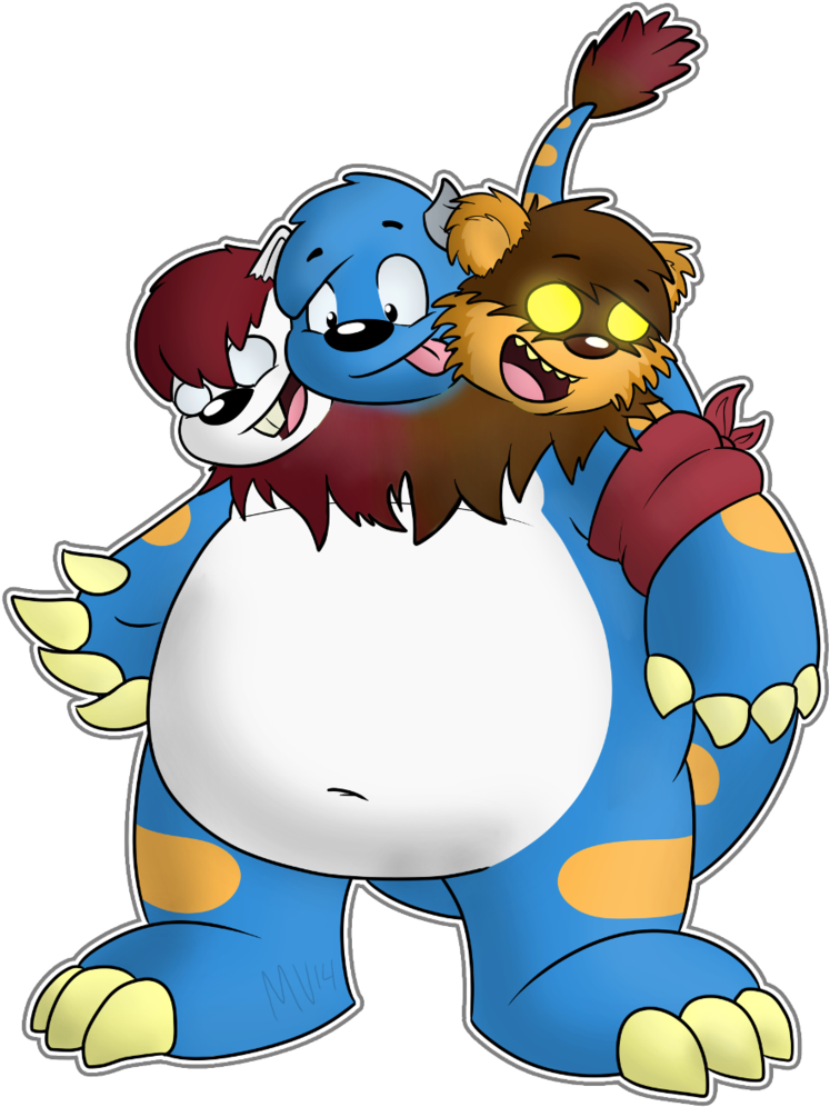 The Beast [gift] By Cartcoon - Raccoon Drew Fat Furs (792x1008)