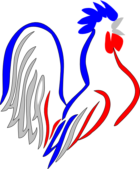 French Rooster Clip Art - French Rooster Png (492x594)