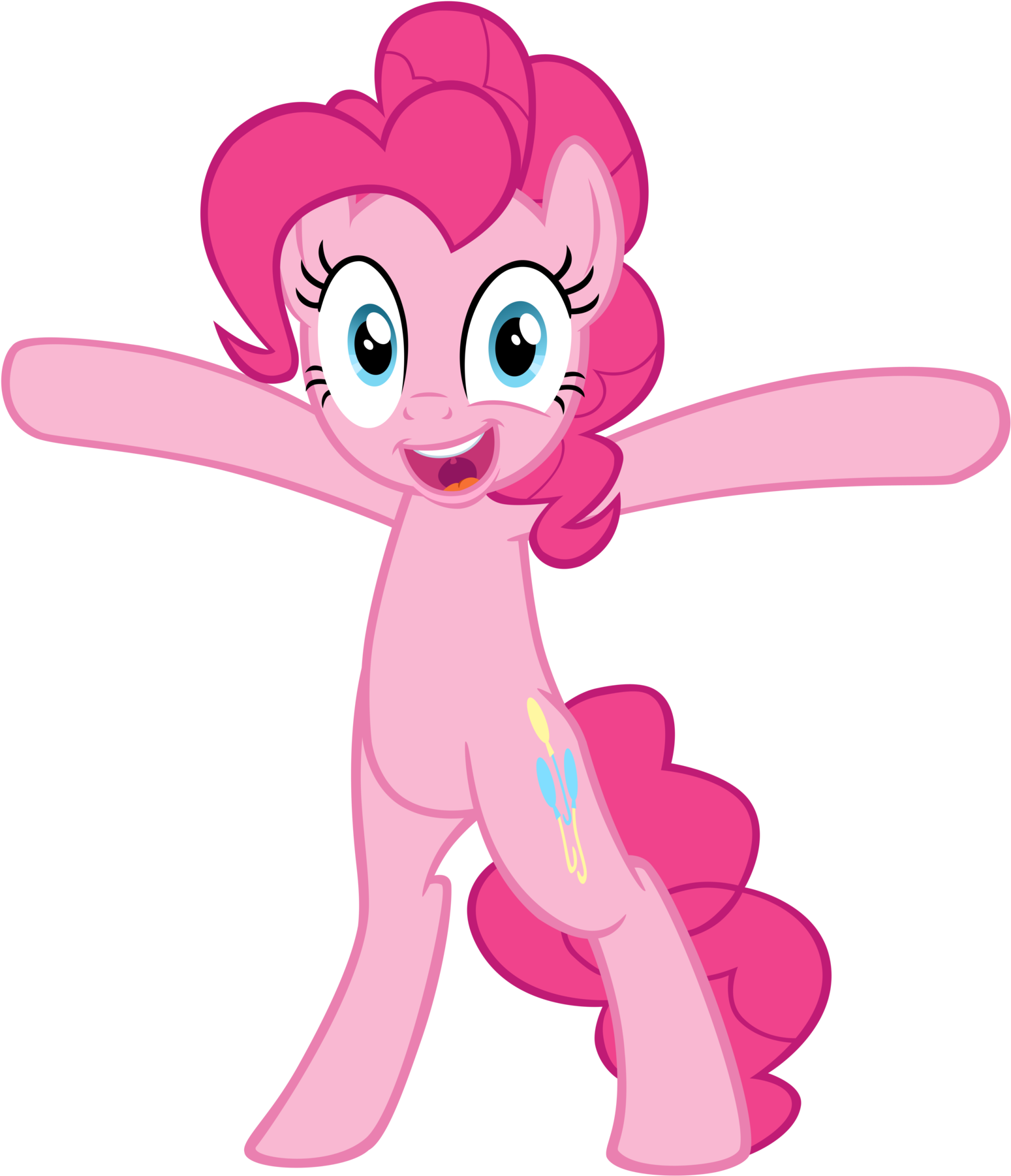 Pinkie Pie Wanna Hug You By Lazy Joe-d52lvr6 - Mlp Pony Standing Up (1600x1862)