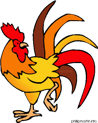 Nice Free Cartoon Images Rooster Clip Art Free Clipart - Rooster New Year Gif (378x450)
