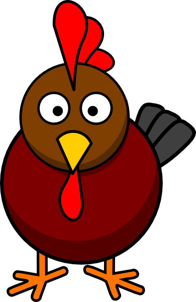Rooster Cartoon Clip Art - Cartoon Rooster (390x600)