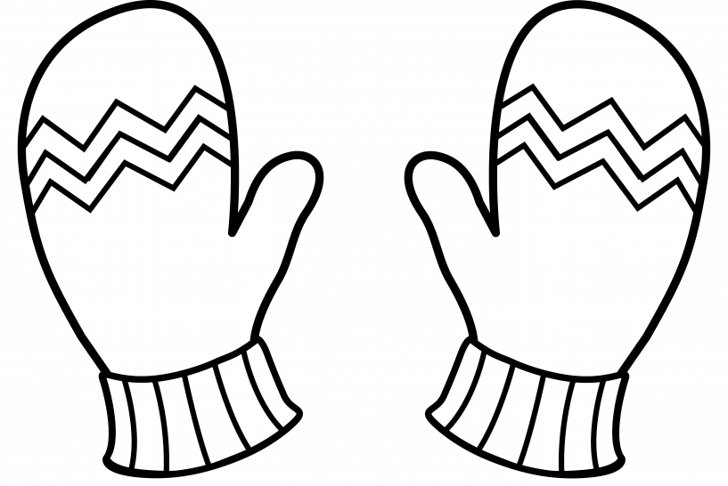 Mittens Clipart Jokingart Com Mittens Clipart Rh Jokingart - Mitten Coloring Page (817x546)
