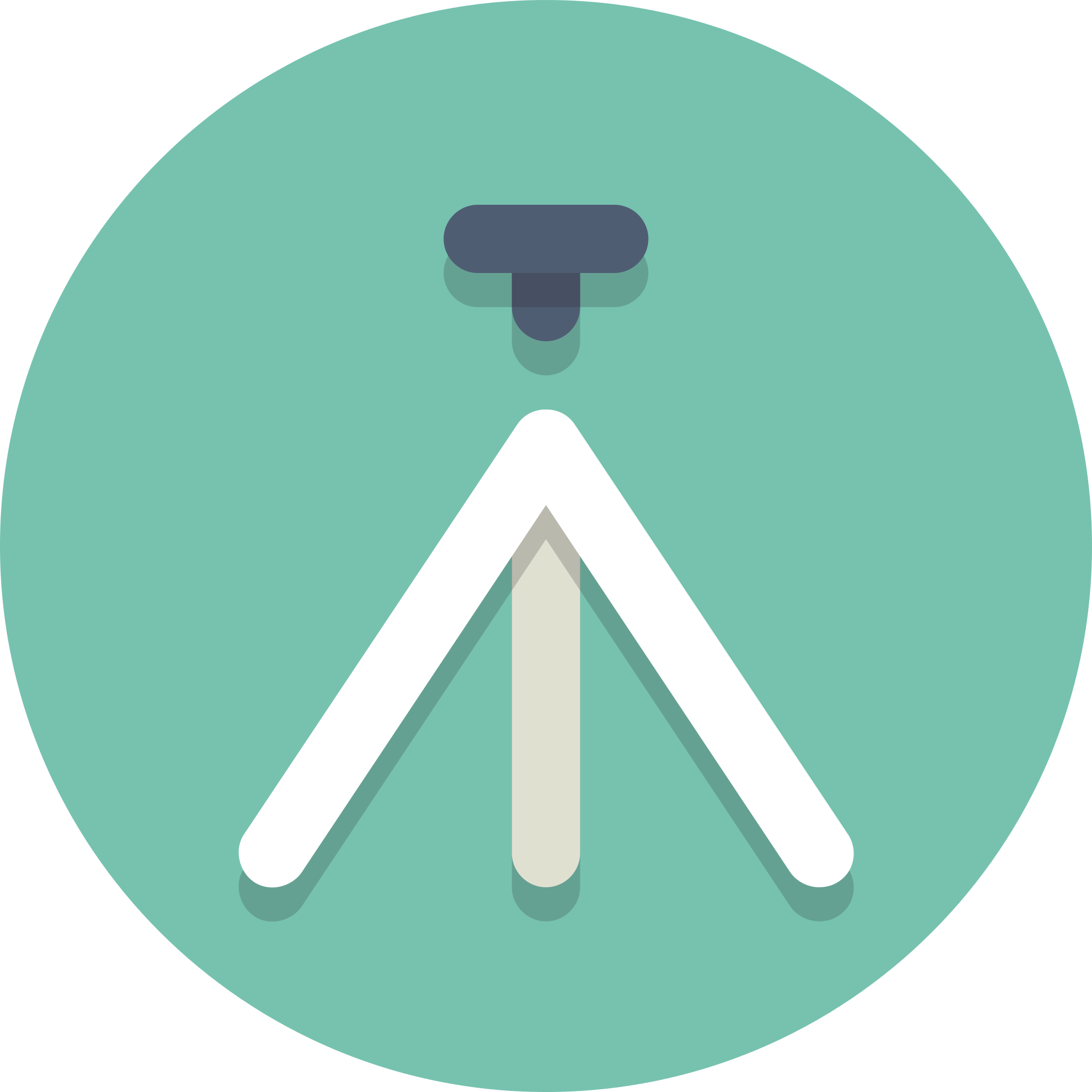 Circle Icons Tripod - Tripod Icon (2000x2000)