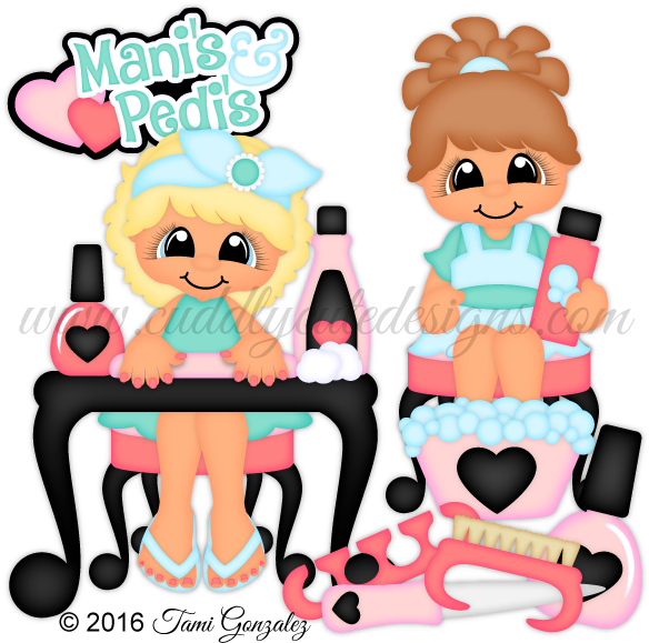 Mani's & Pedi's - Foundation Piecing (600x600)