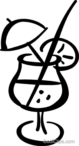 Mixed Drink Royalty Free Vector Clip Art Illustration - Mixed Drink Royalty Free Vector Clip Art Illustration (261x480)