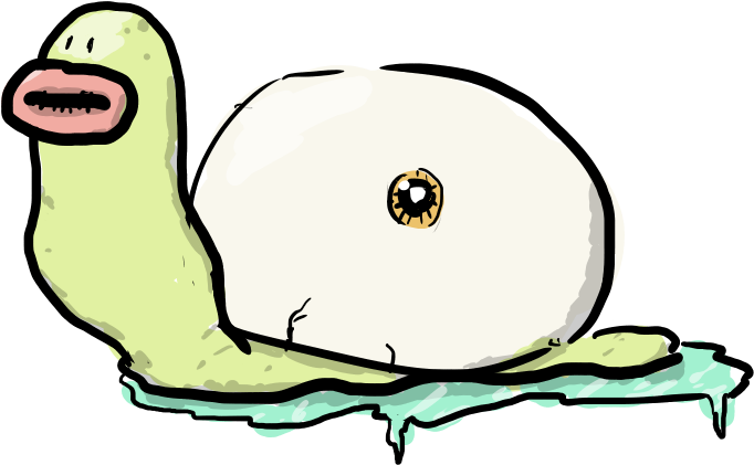 Eye Snail Thing By Clunse - Cartoon (738x475)