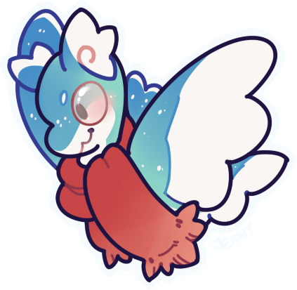 Skae The Slug Pup By Kiboku - Cartoon (423x413)