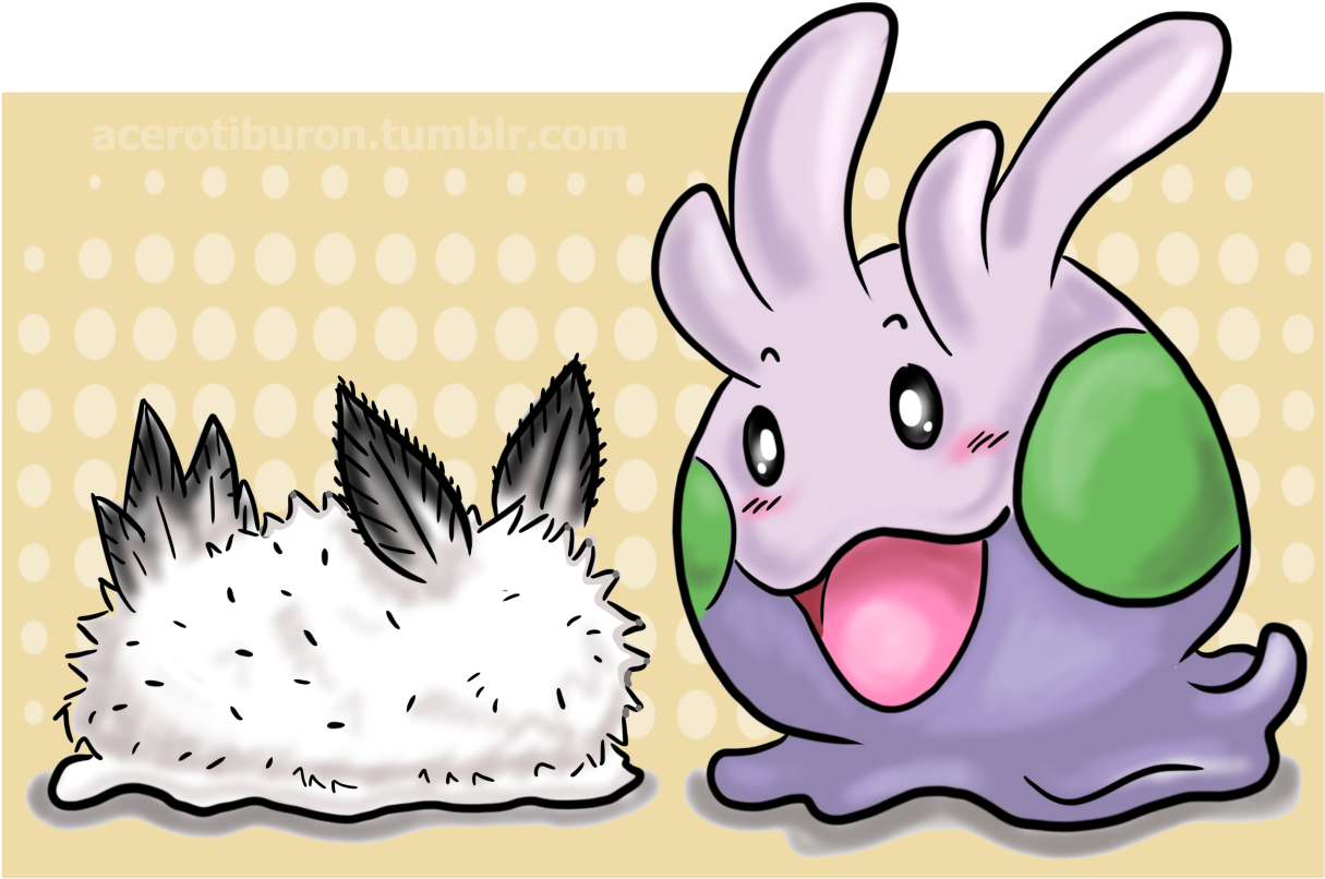 Can Goomy And The Bunny Slug Be My New Otp - Cartoon (1280x877)