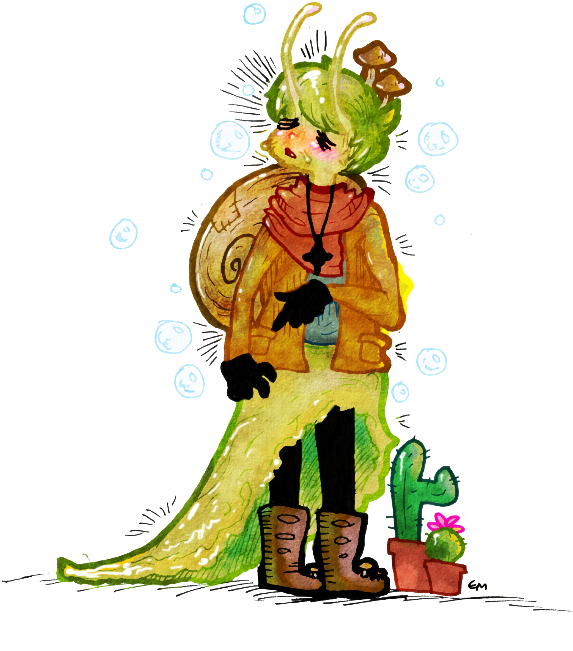 Slug Boy By Theevilchiquite - Illustration (615x800)