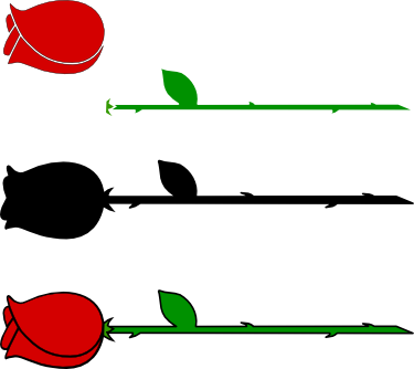 Long Stem Rose Bud - Long Stem Rose Bud (375x334)