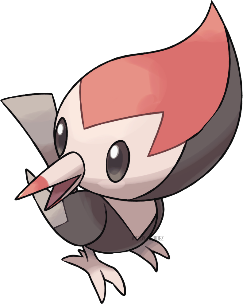 The Wireframe Model Of A New Bird Pokemon - Sun And Moon Bird Pokemon (792x990)