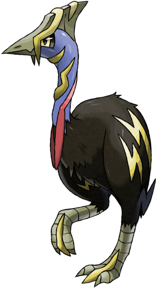 Common Ostrich Cassowary Deviantart Fan Art - Cassowary Pokemon (500x600)