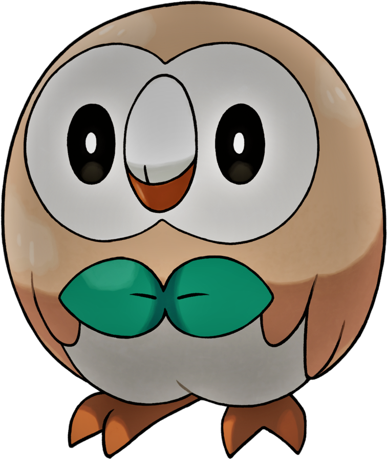 Rowlet, The Grass Quill Pokémon - Rowlet (894x894)