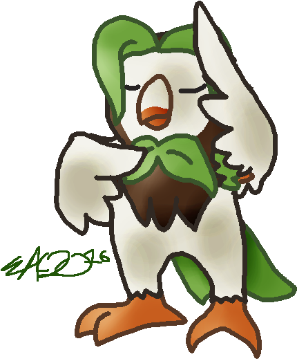 Pokemon Pokemon Sun And Moon Starter Pokemon Grass - Pokémon (451x550)