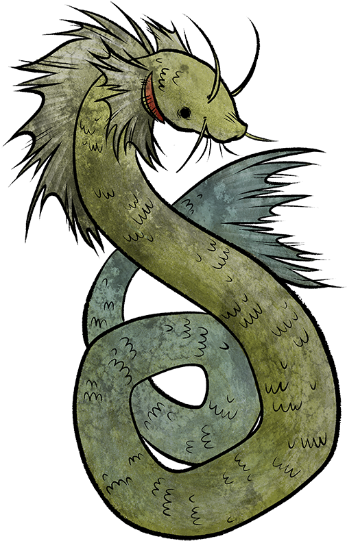 Illustration And Paintings « Older Mothman Nessie - Serpent (700x875)