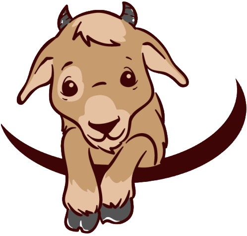 Cropped Goat Only Logo Colour Transparent Baby Carrier - Clip Art (512x512)
