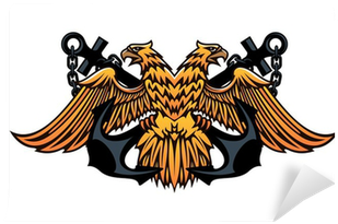 Maritime Emblem With Double Headed Eagle Wall Mural - Double-headed Eagle (400x400)
