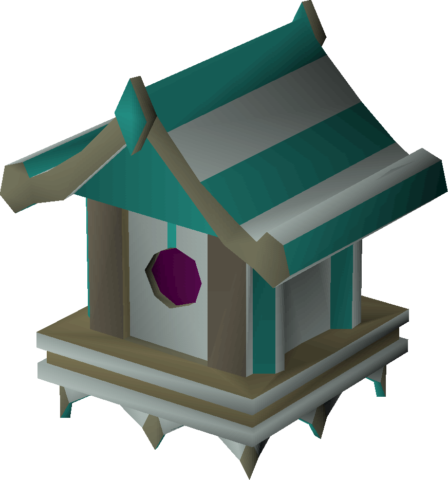 Magic Bird House Detail - Birdhouse With Special Roof (872x934)