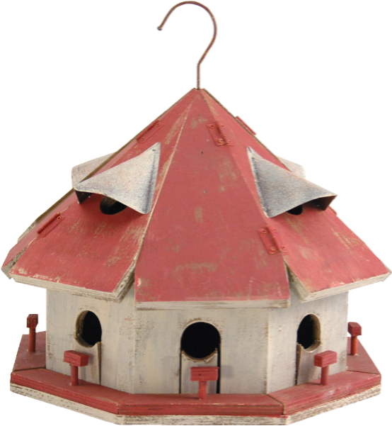 Birdhouse Red Roof Motel - Songbird Essentials Se930 Birdhouse Red Roof Motel (554x601)