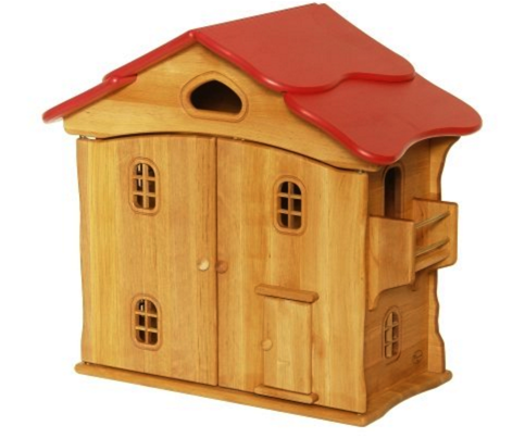 Doll House With Doors And Red Roof - 935 4056 H2 Drewart Puppenhaus Mit Metallherd, Haus (600x600)