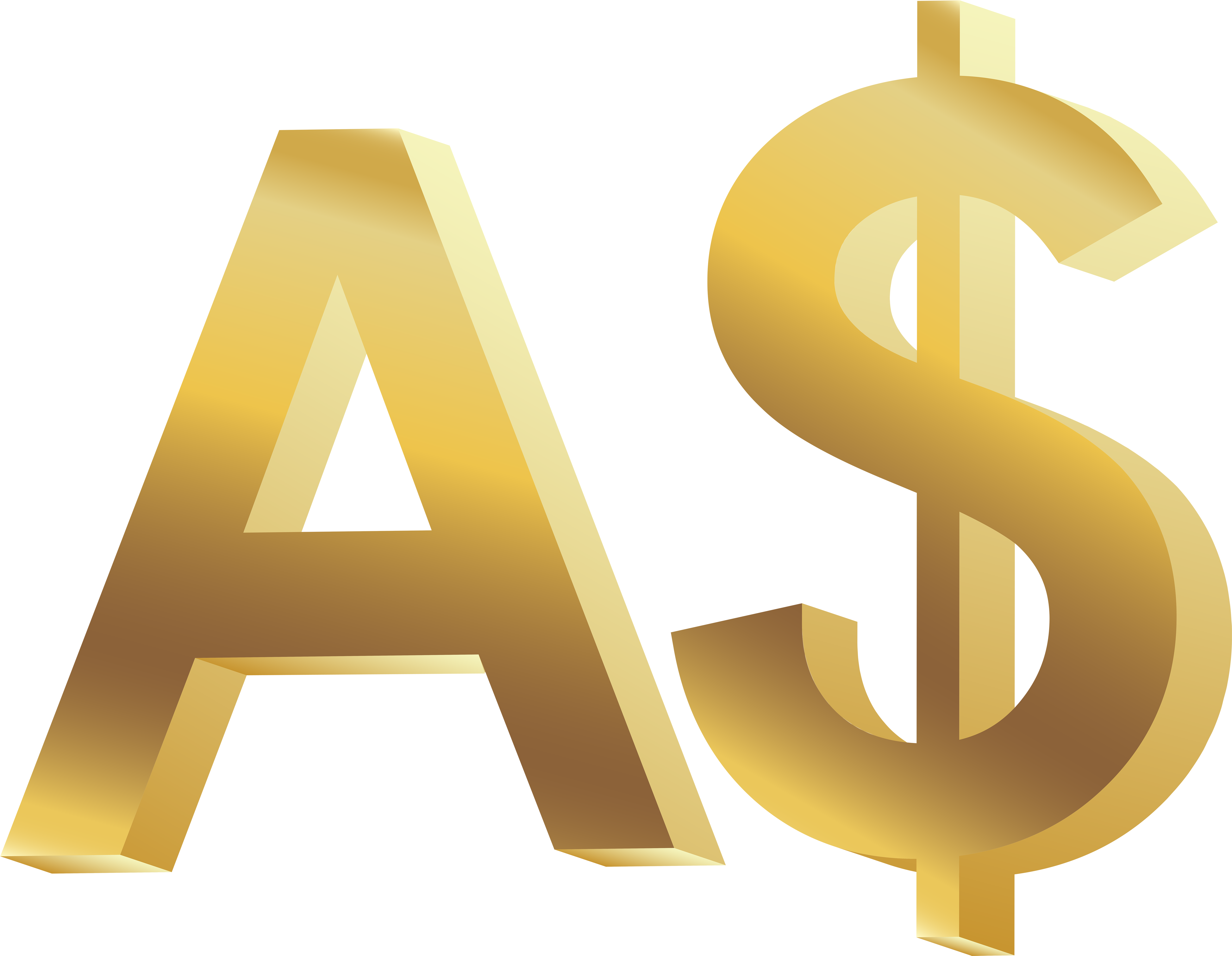 Australian Dollar Symbol Png Clip Art - Dollar Sign (6446x5000)