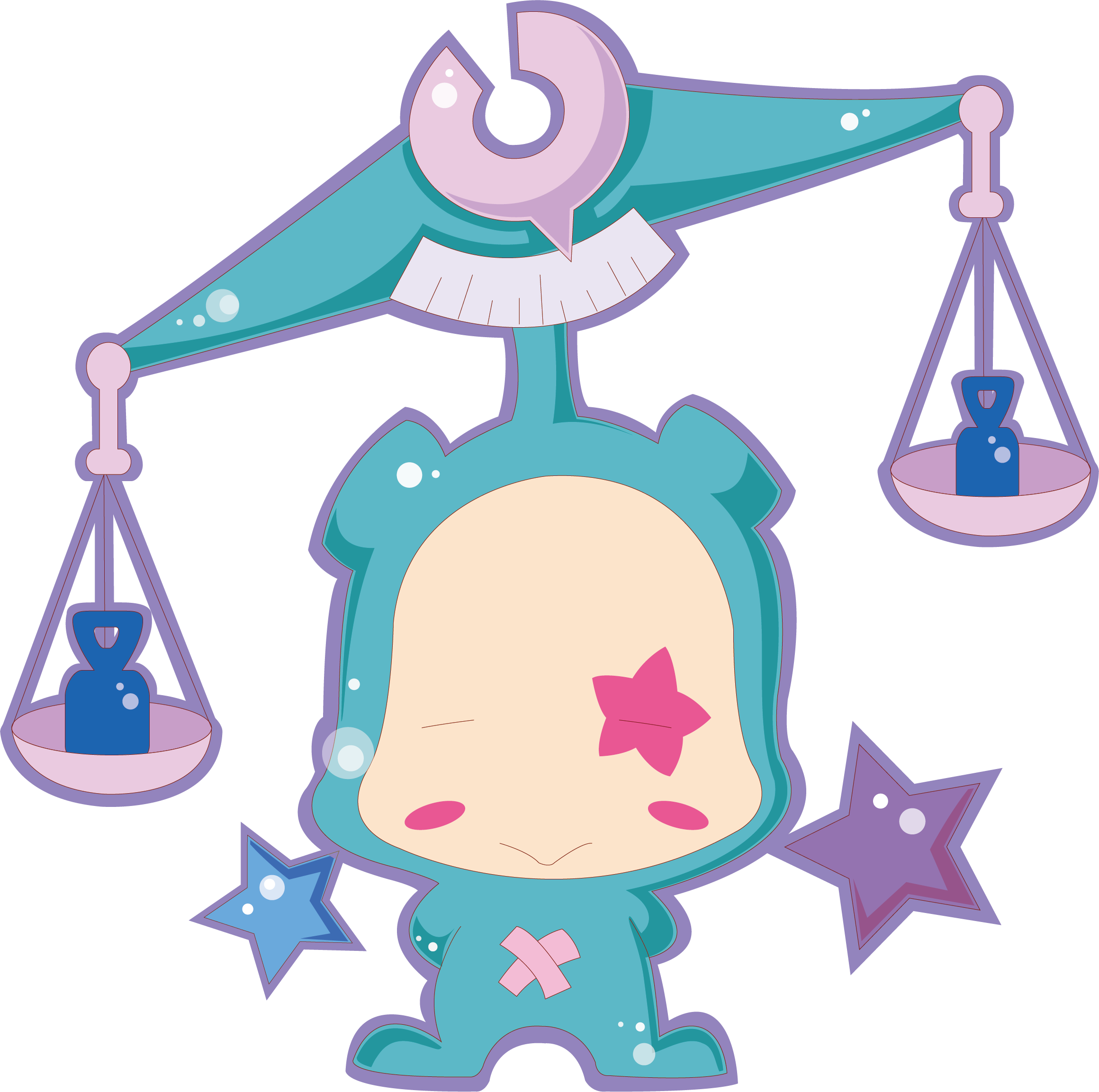 Zodiac Crab Libra Aries Taurus - Estrellas Con Cartulina Escarchada (2320x2306)