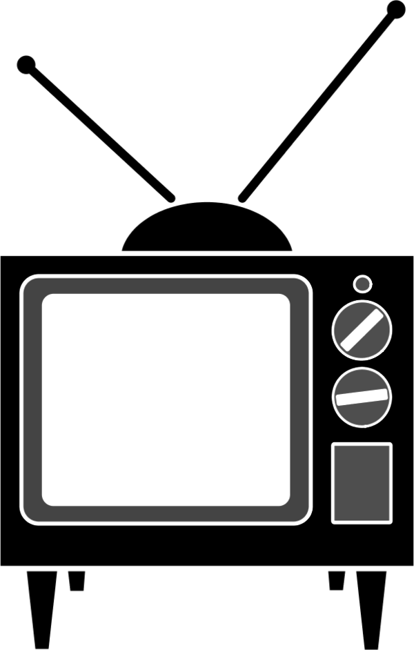 Illustration By Vector Tradition Television Antenna - Old Tv Clipart (600x942)