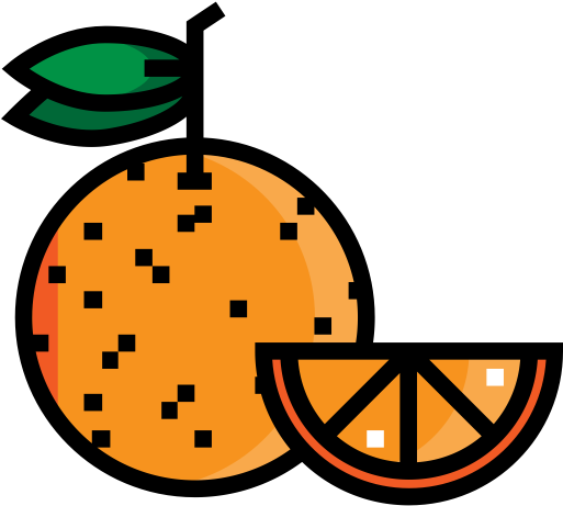 A Mandarin Orange, Orange, Usb Icon - Mandarin Orange (512x512)